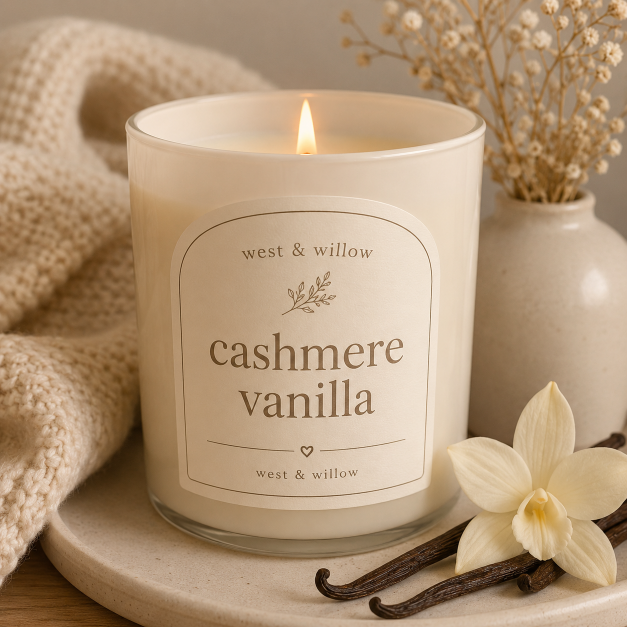 Cashmere Vanilla Candle ✨